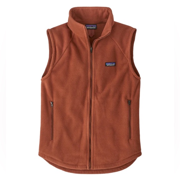 Patagonia Jackets & Blazers - Patagonia NWT Women’s Classic Microdini Fleece Vest Burnished Red Size M
